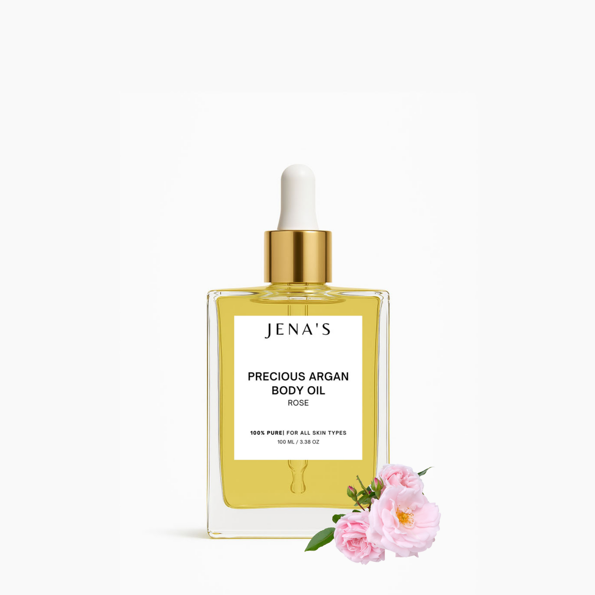 PRECIOUS ARGAN BODY OIL ROSE - JENA'S Cosmetics